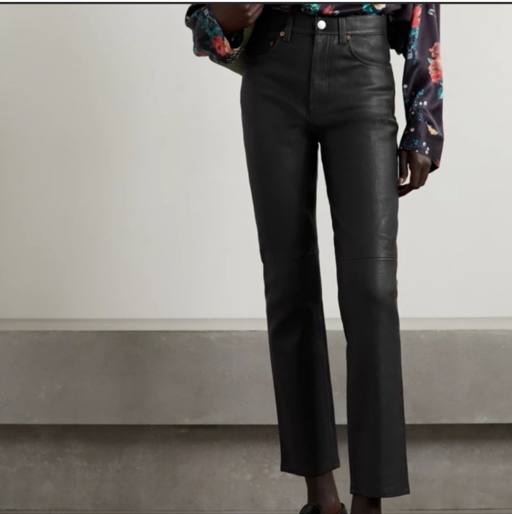 Leather RE/DONE PANTS